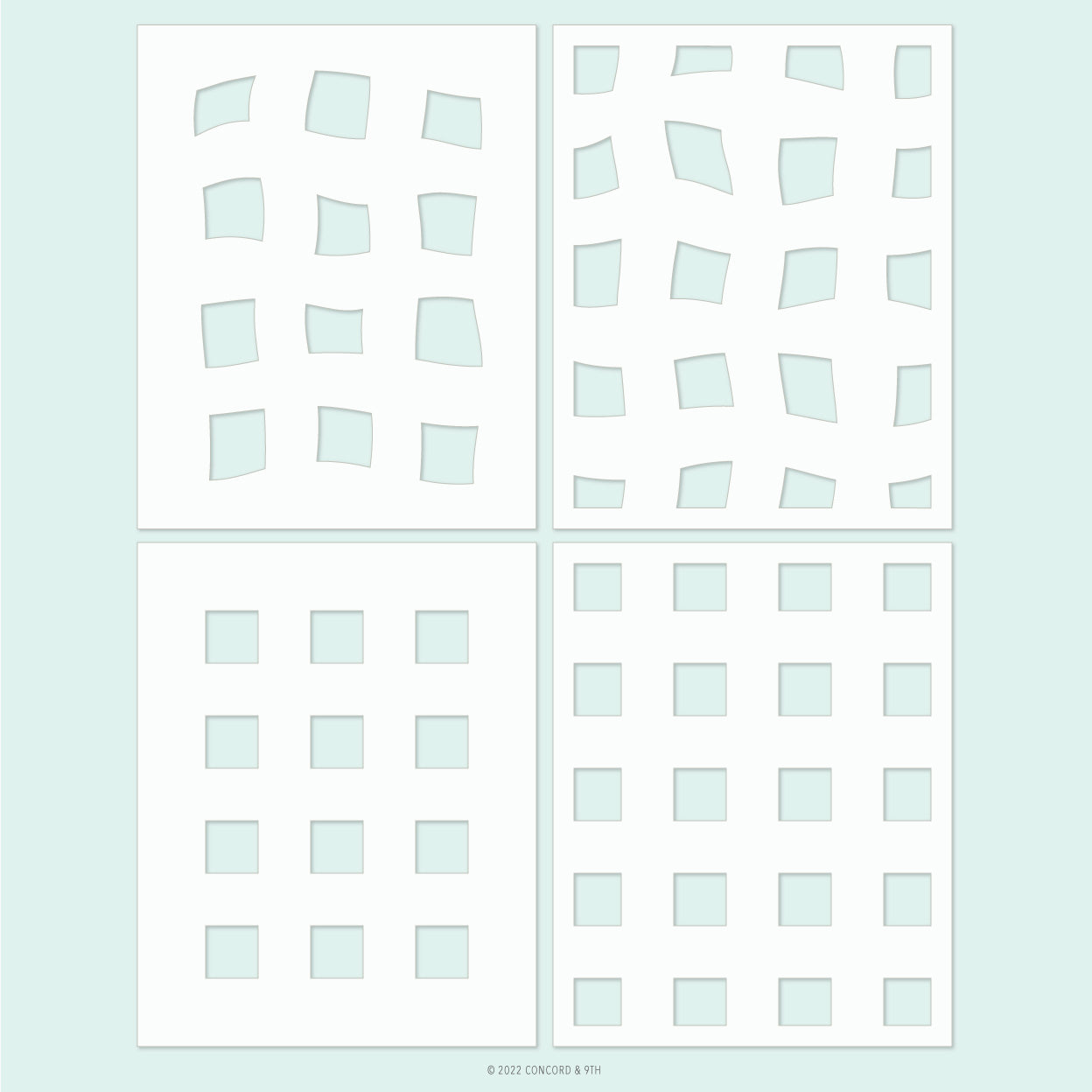 LAST CHANCE: Checkered Stencil Pack