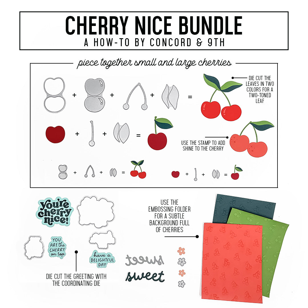 Cherry Nice Embossing Folder