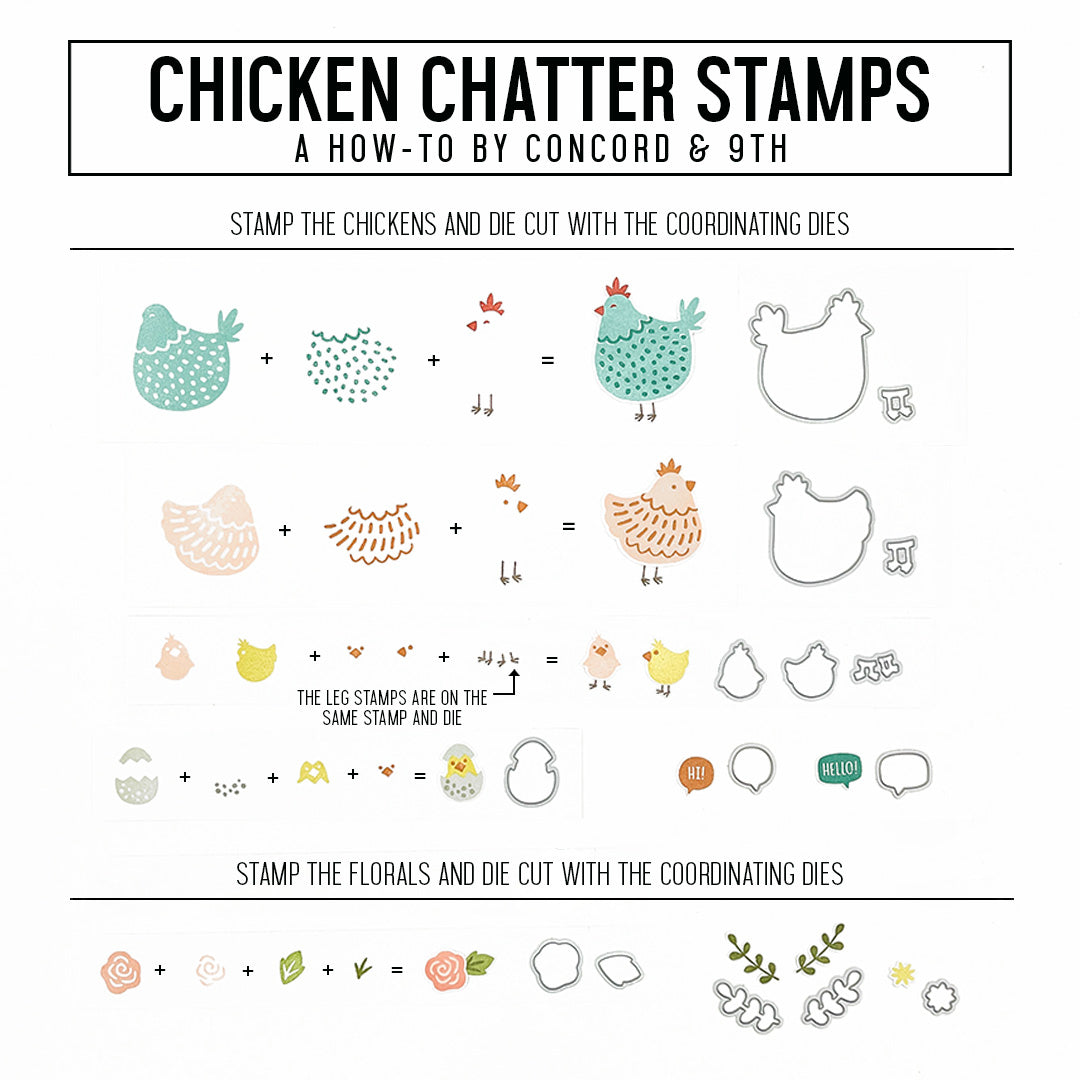 Chicken Chatter Stamp Set