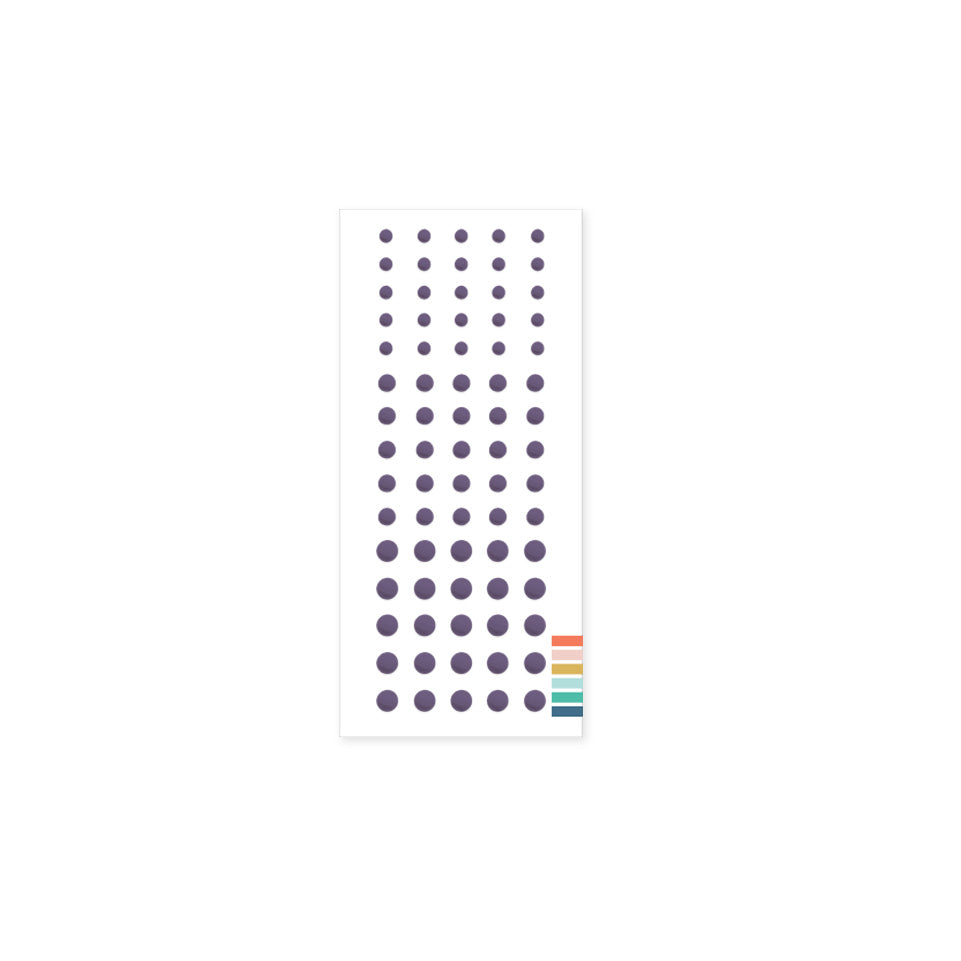 Enamel Dots: Eggplant