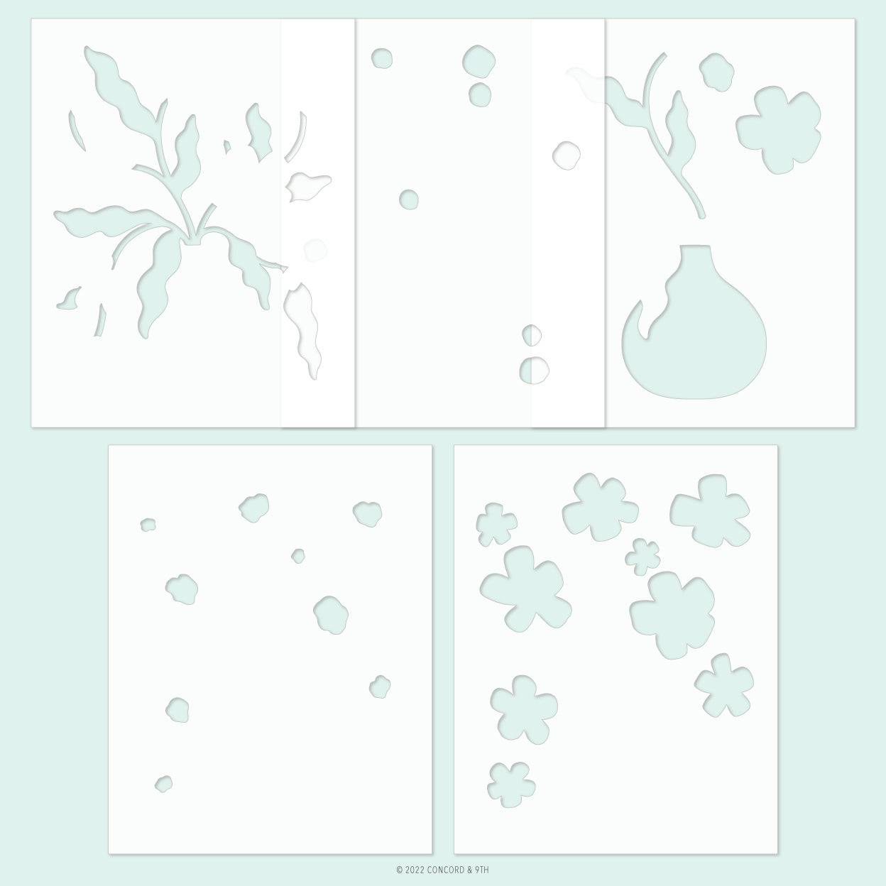 LAST CHANCE: Filled with Joy Stencil Pack