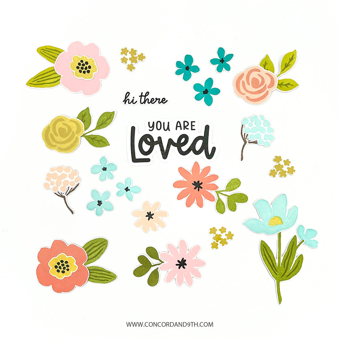 LAST CHANCE: Flower Medley Stamp Set