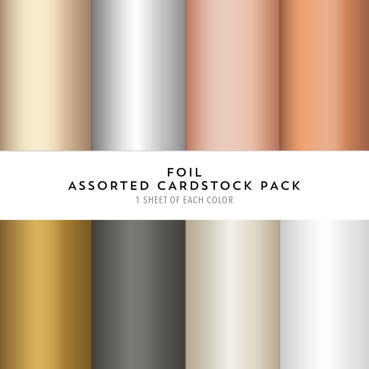 Foil Assorted Cardstock Pack