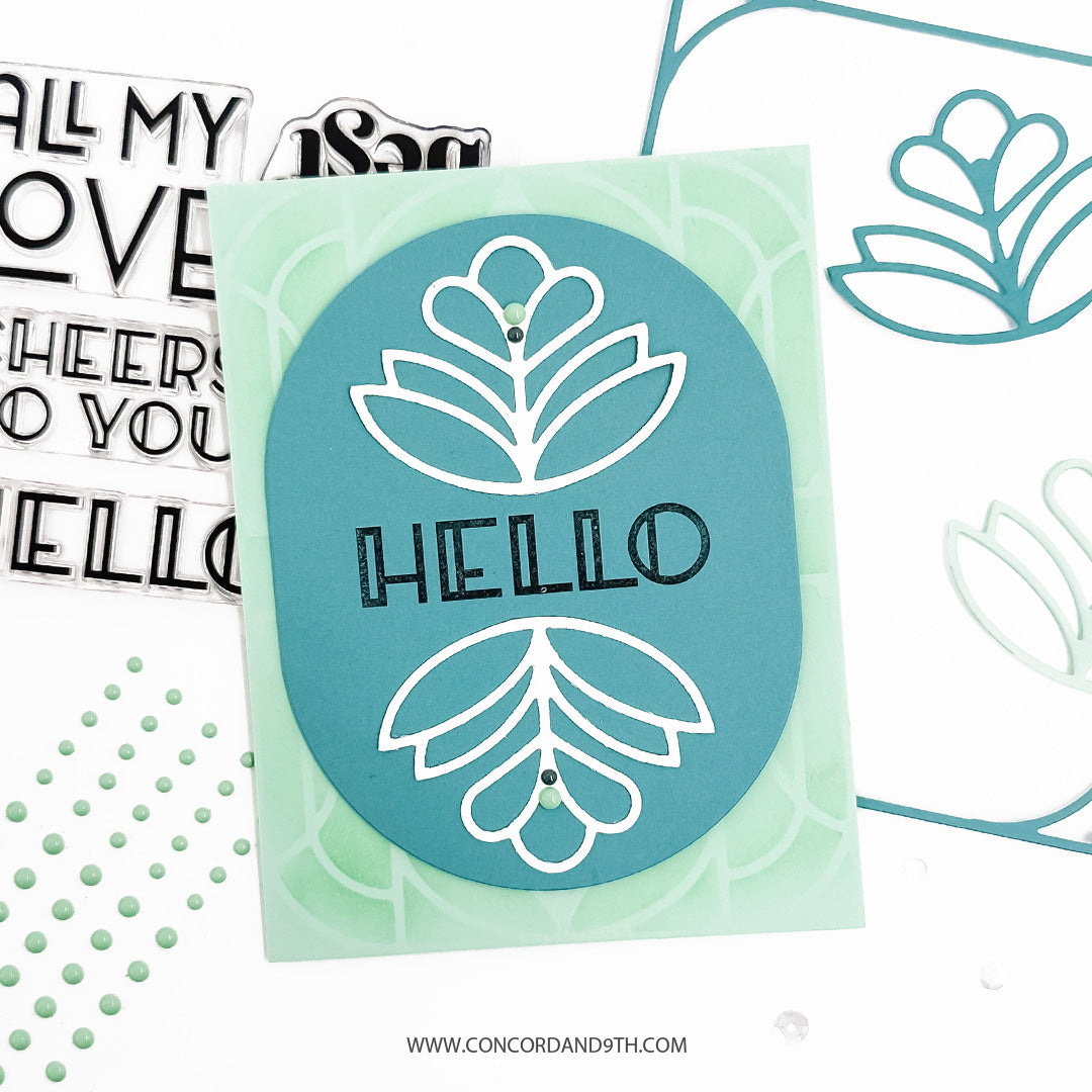 Gilded Glass Stamp Set