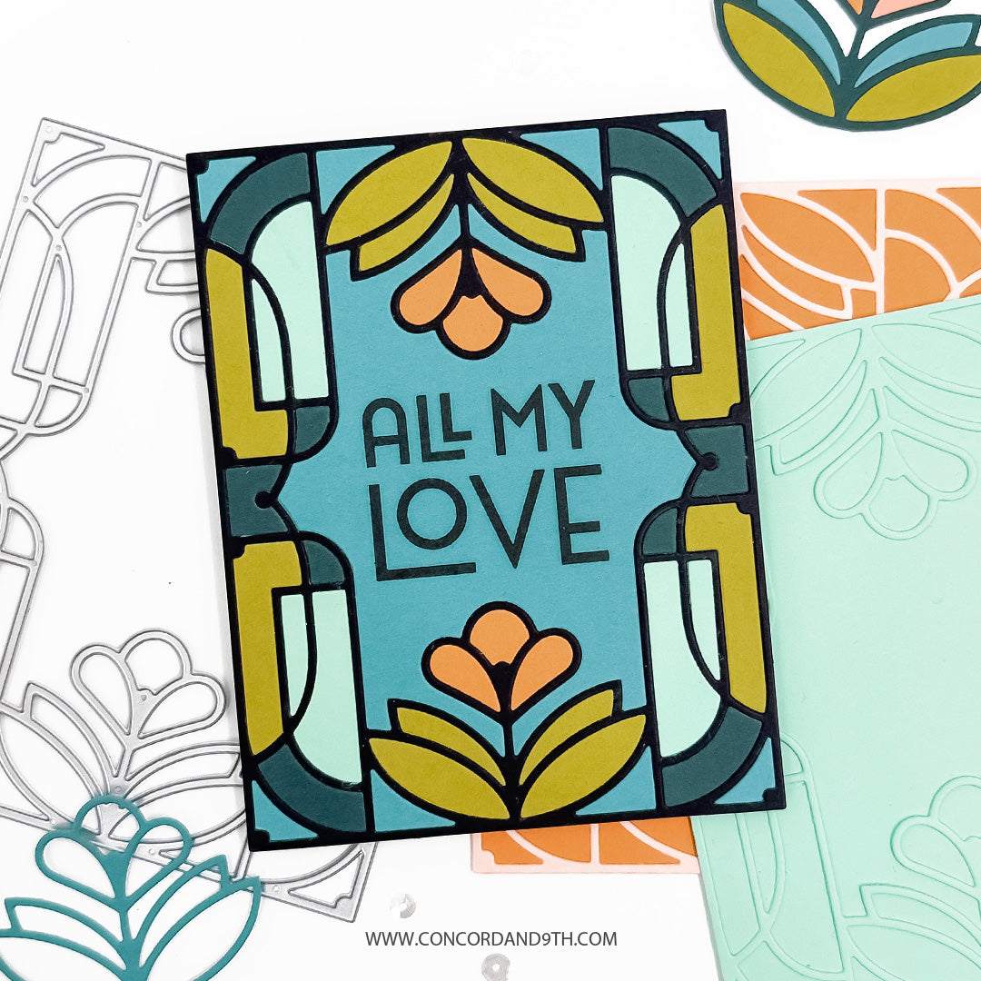 Gilded Glass Stamp Set
