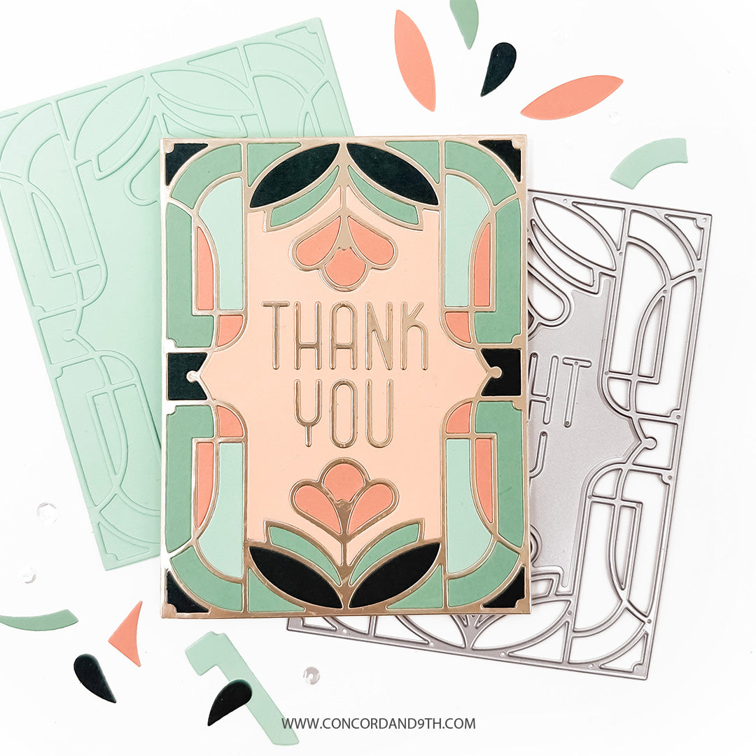Gilded Glass Stamp Set