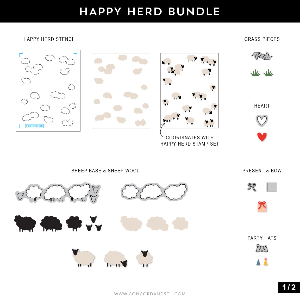 Happy Herd Stencil