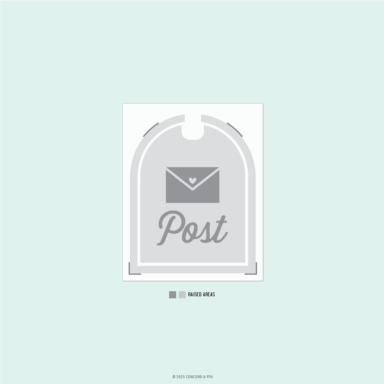 Happy Mail Embossing Folder
