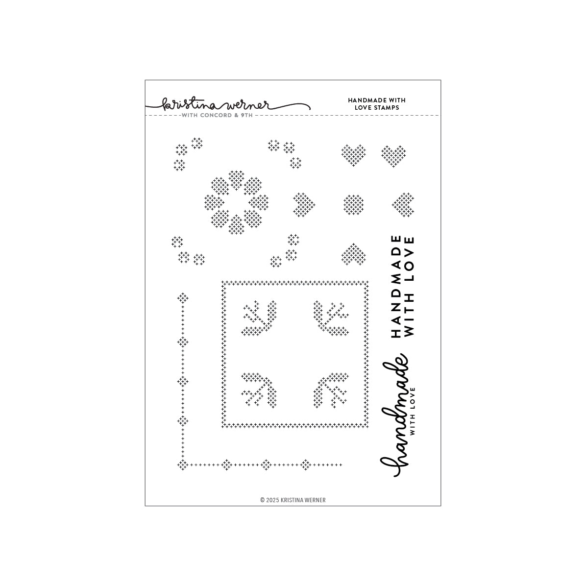 Handmade With Love Stamp Set