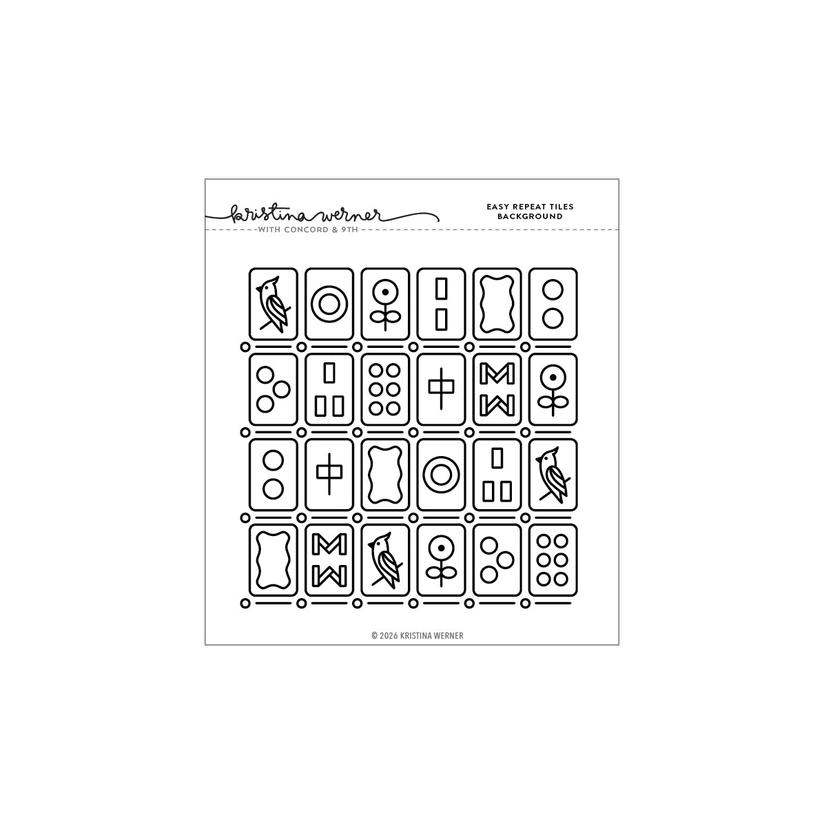 Easy Repeat Tiles Background Stamp
