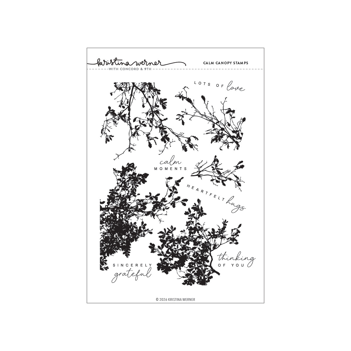 Calm Canopy Stamp Set