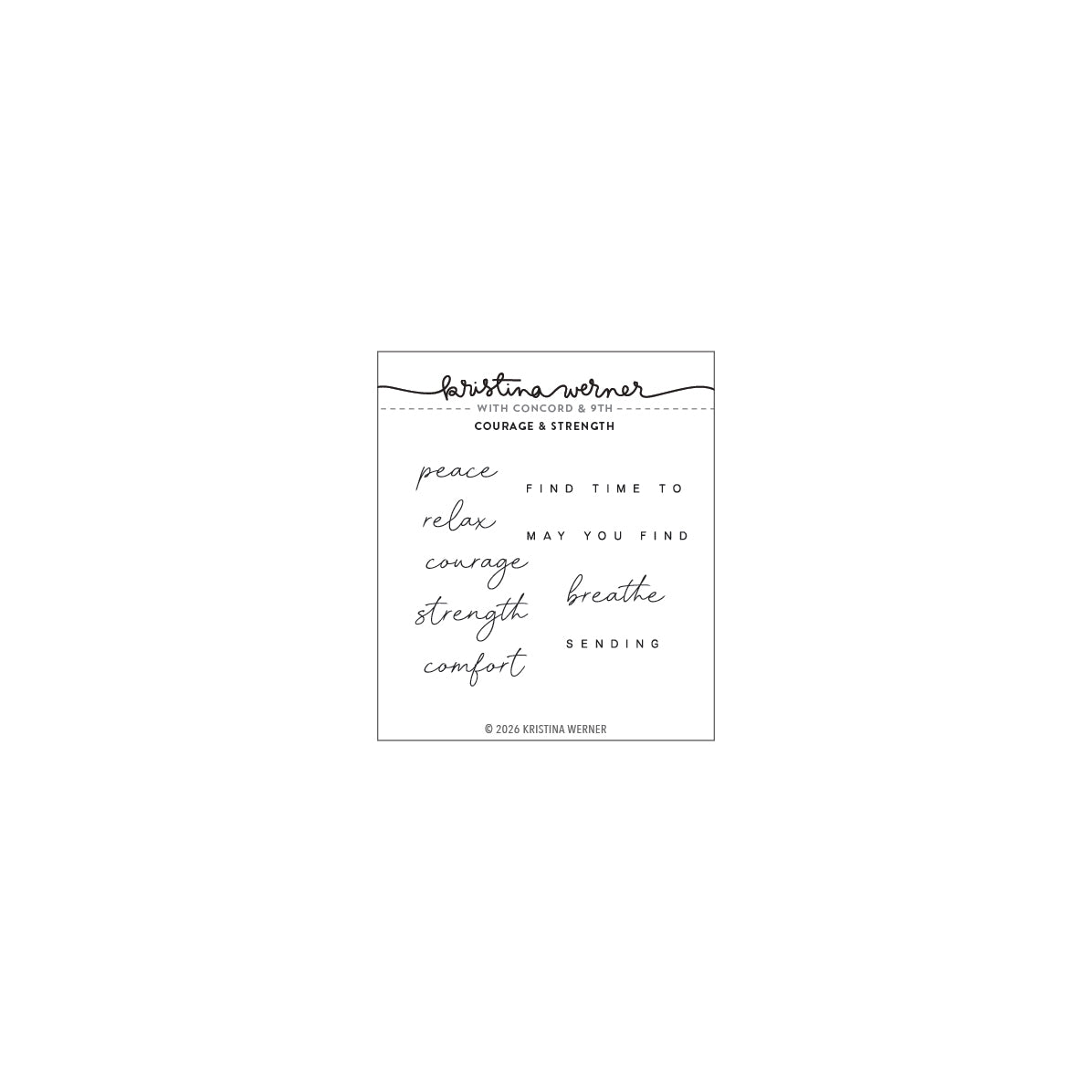 Courage and Strength Stamp Set