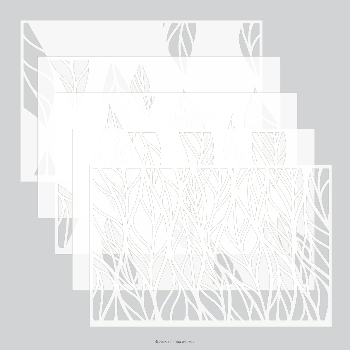 Leaf Flow Stencil Pack