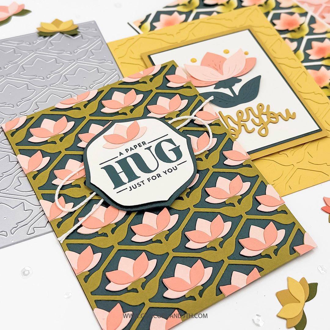 Lotus Card Front Dies
