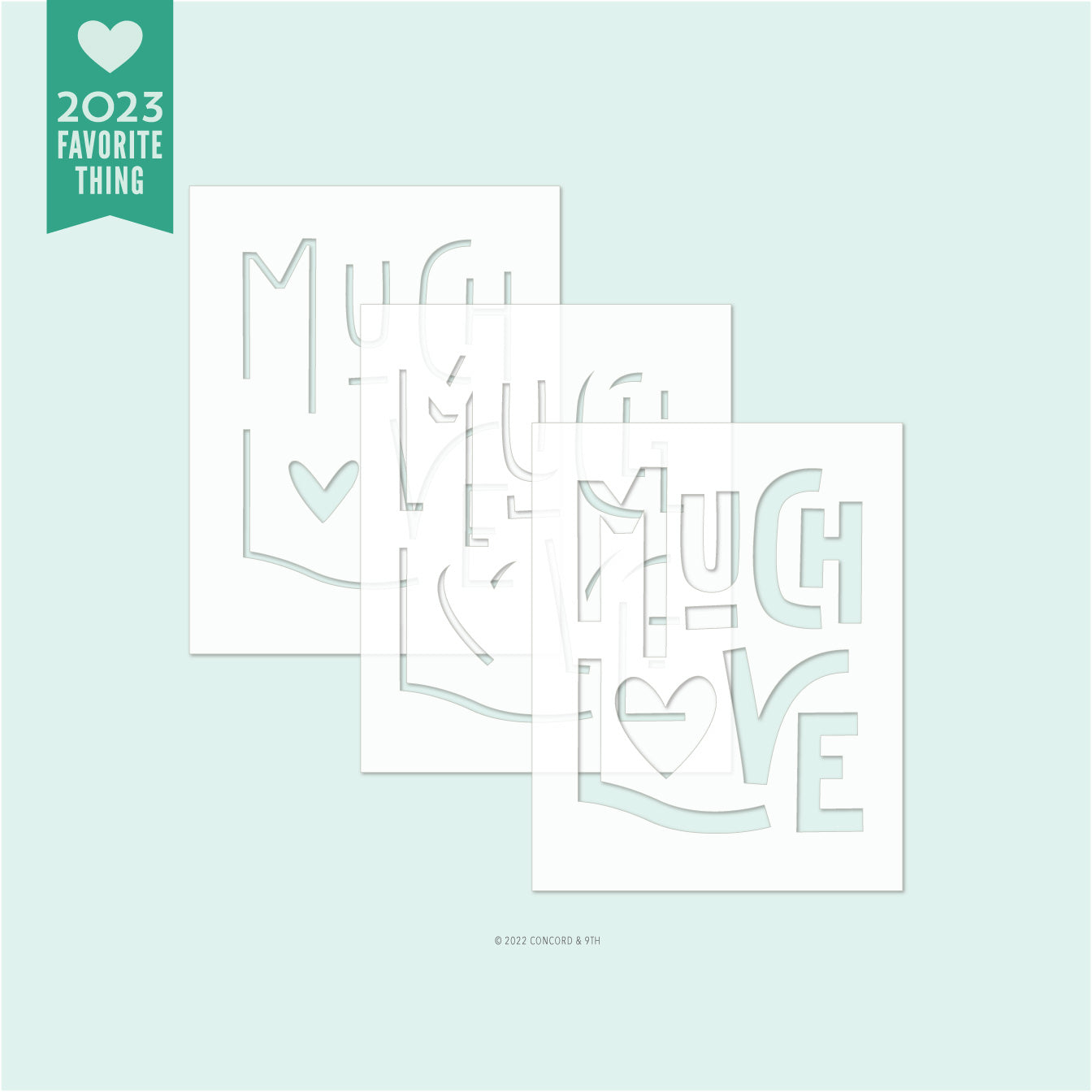 Much Love Stencil Pack