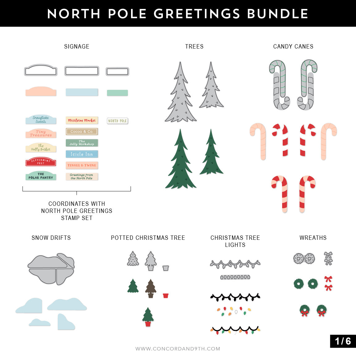 North Pole Greetings Stamp Set