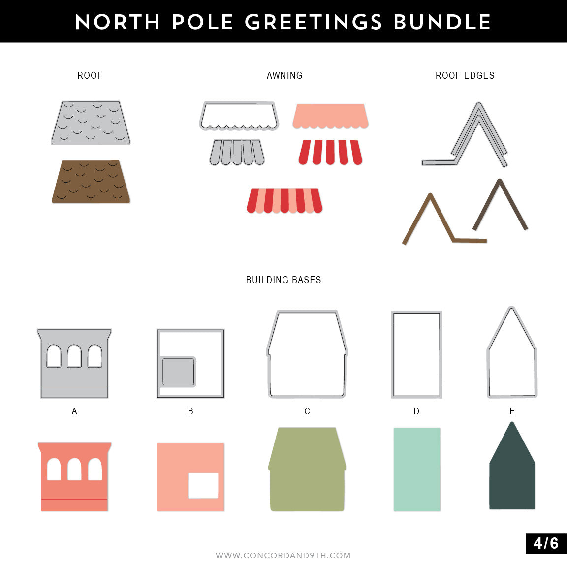 North Pole Greetings Stamp Set