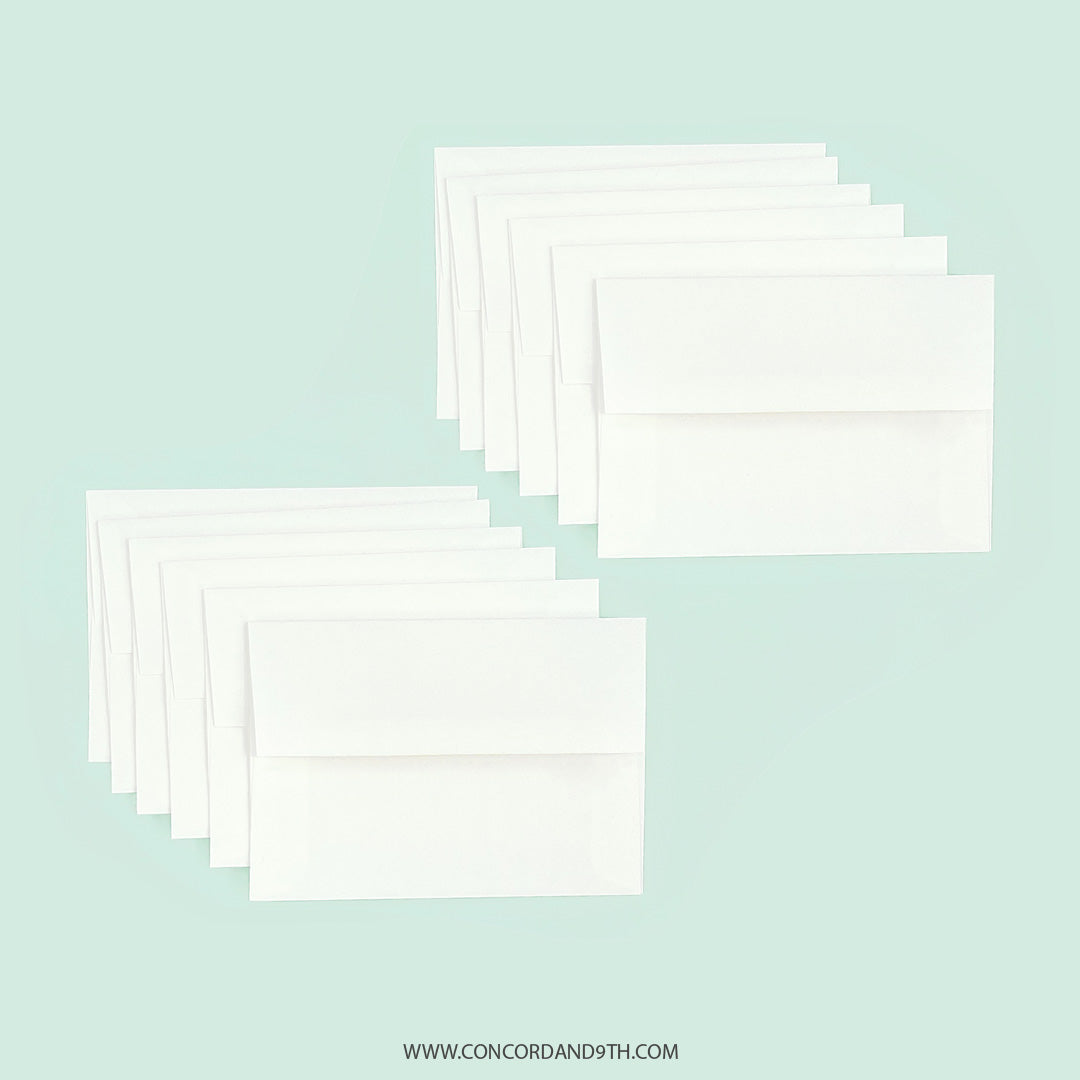Paquete de sobres para tarjetas con notas