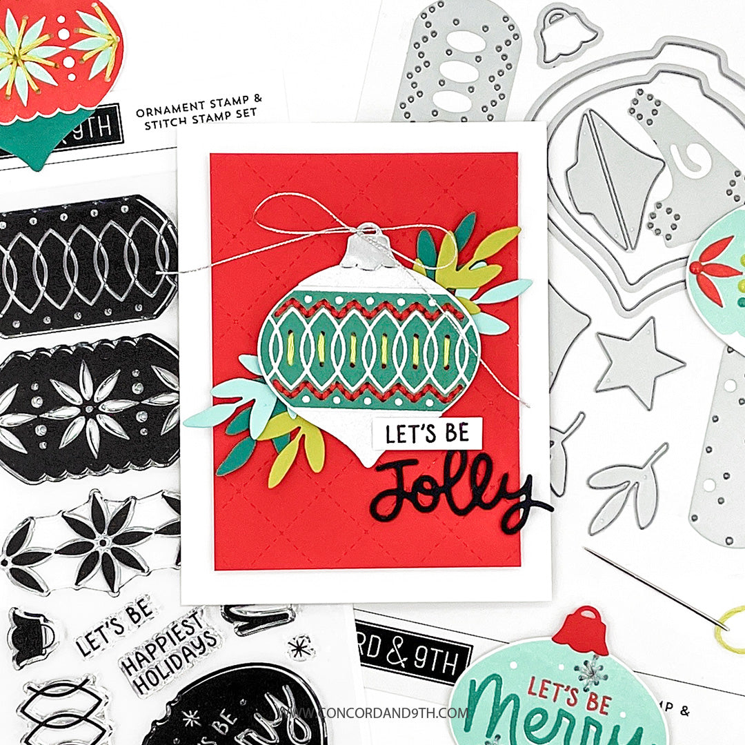 Ornament Stamp & Stitch Stamp Set