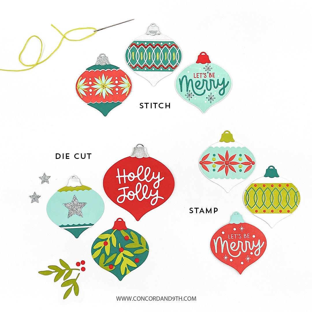Ornament Stamp & Stitch Dies