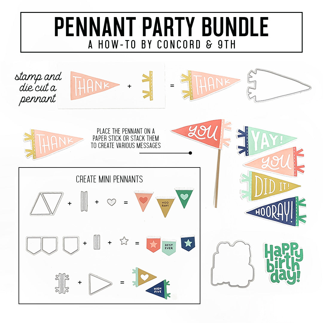 Pennant Party Stamp Set