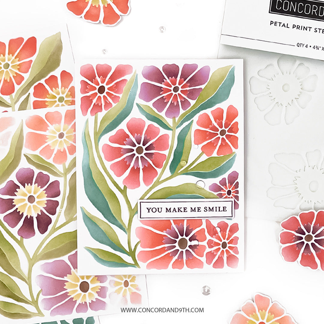 Petal Print Stencil Pack