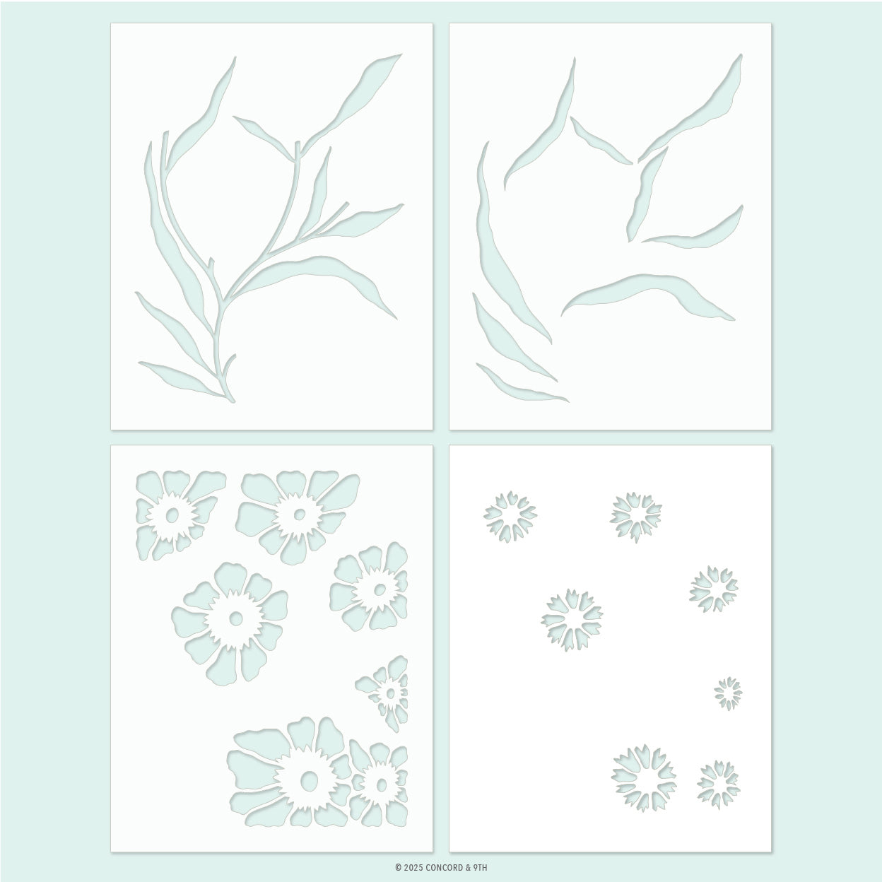 Petal Print Stencil Pack