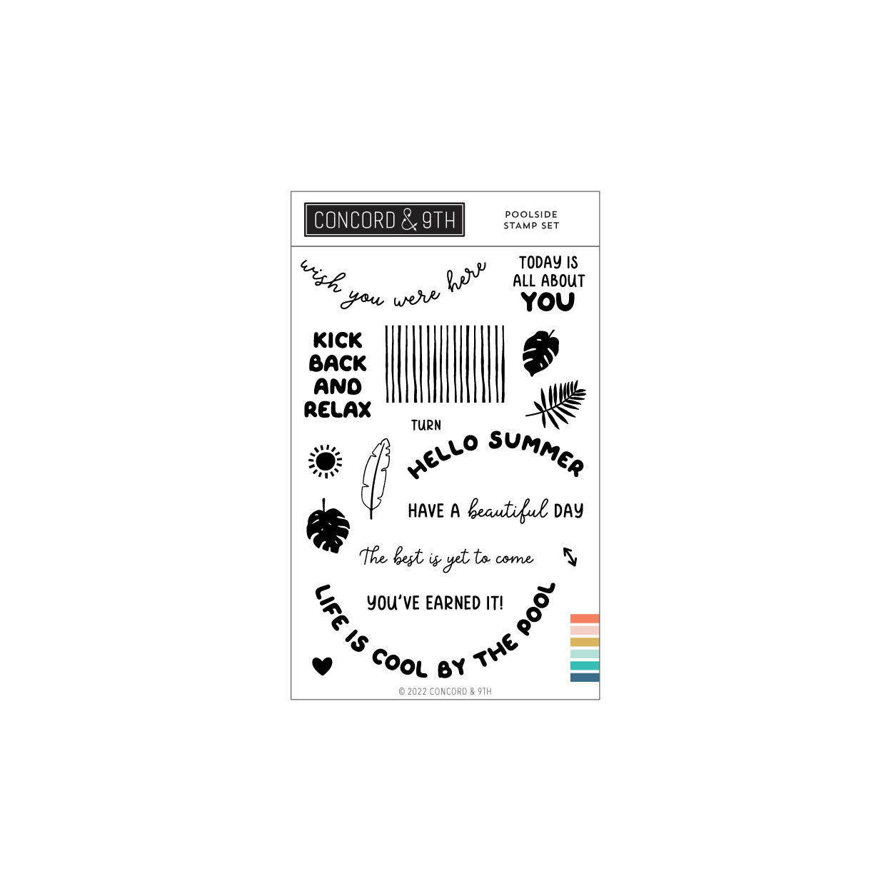 LAST CHANCE: Poolside Stamp Set