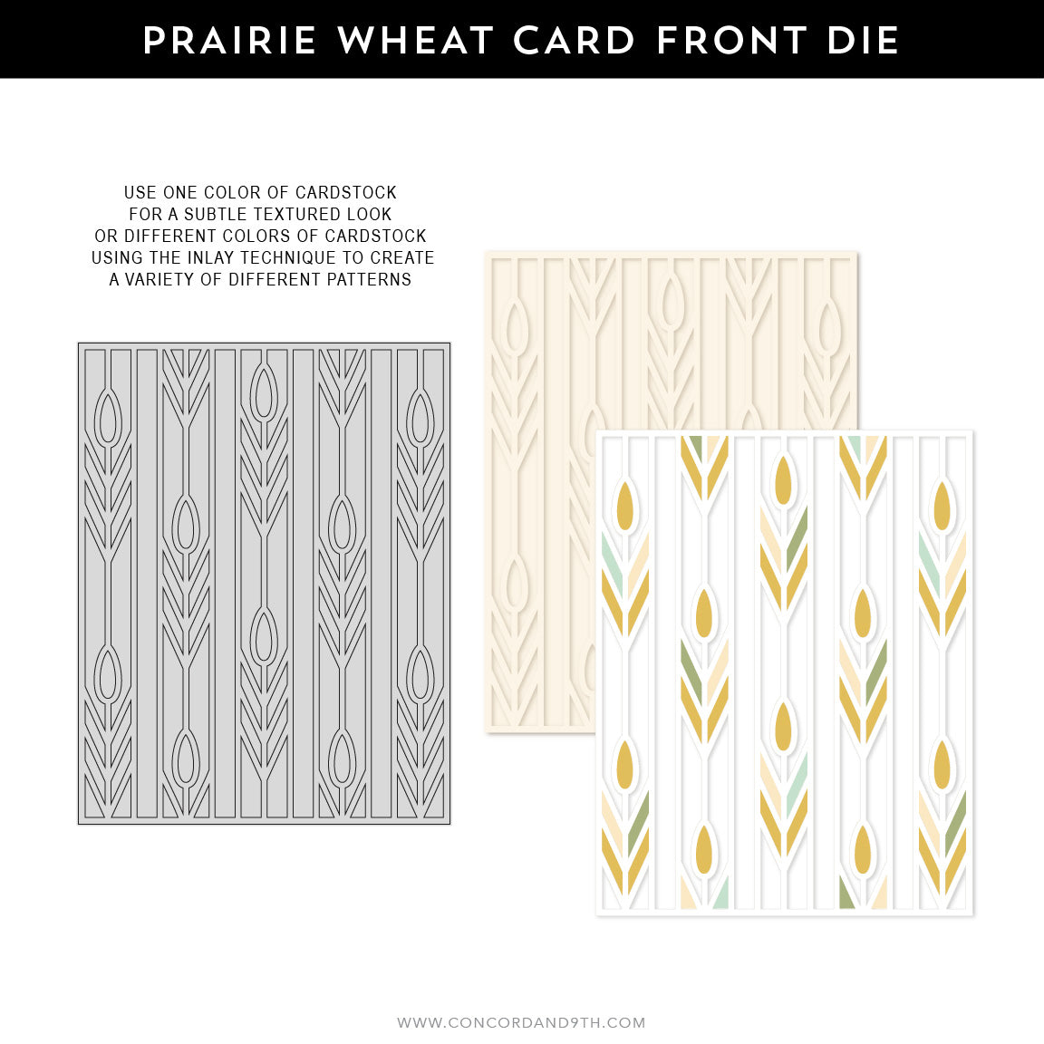 Prairie Wheat Card Front Die