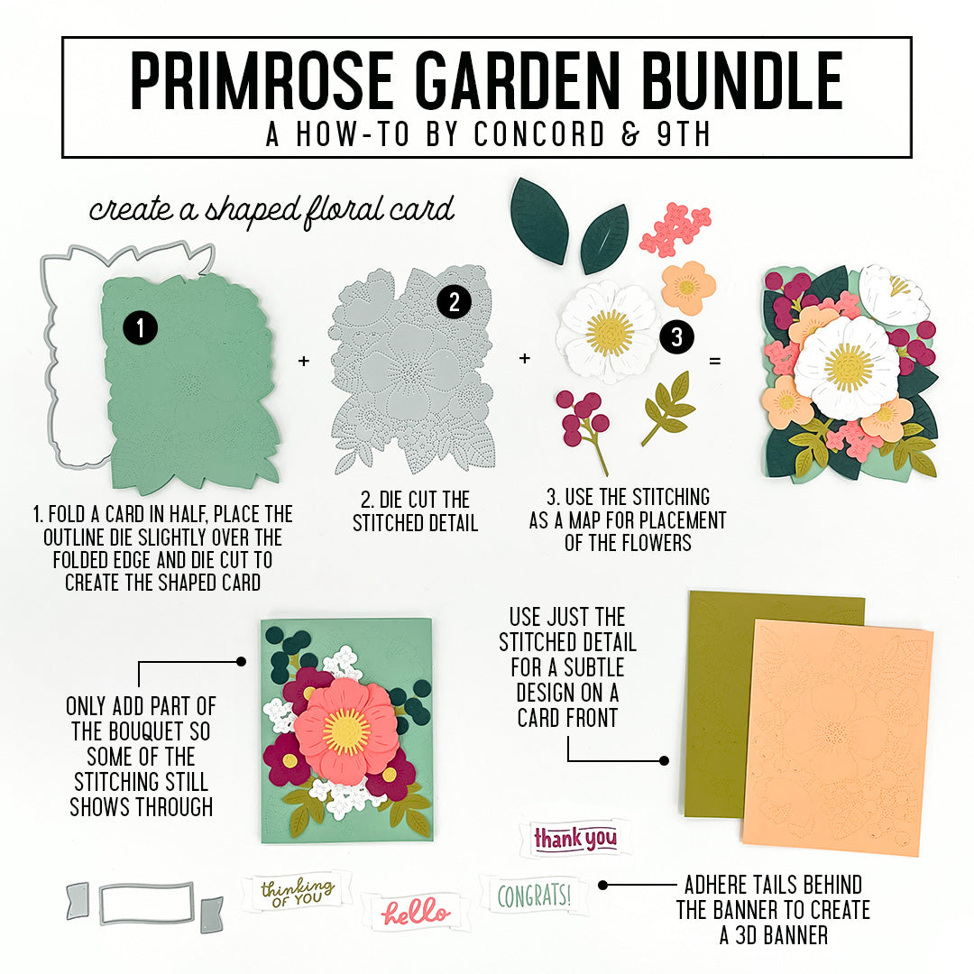 Troqueles para jardín de primavera