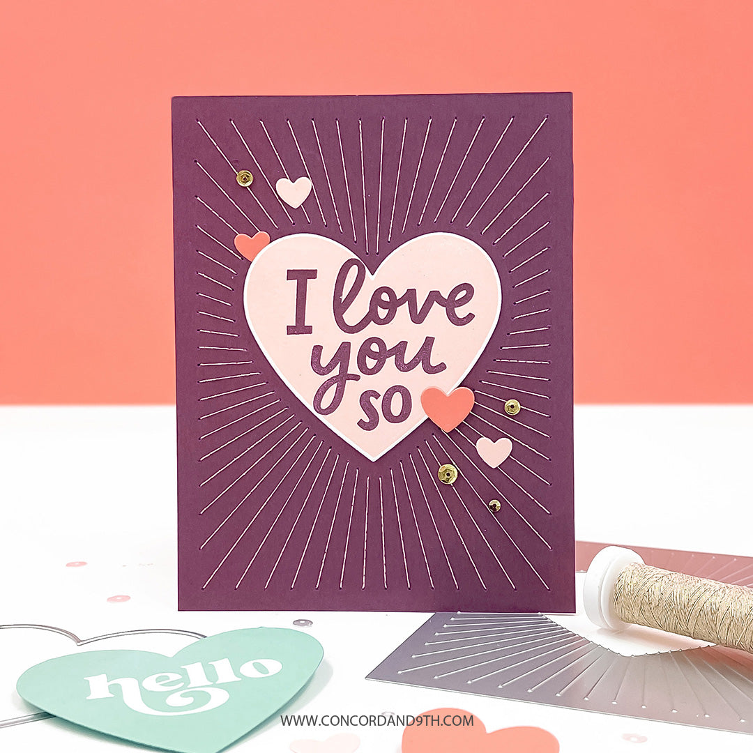 Radiant Heart Stamp Set