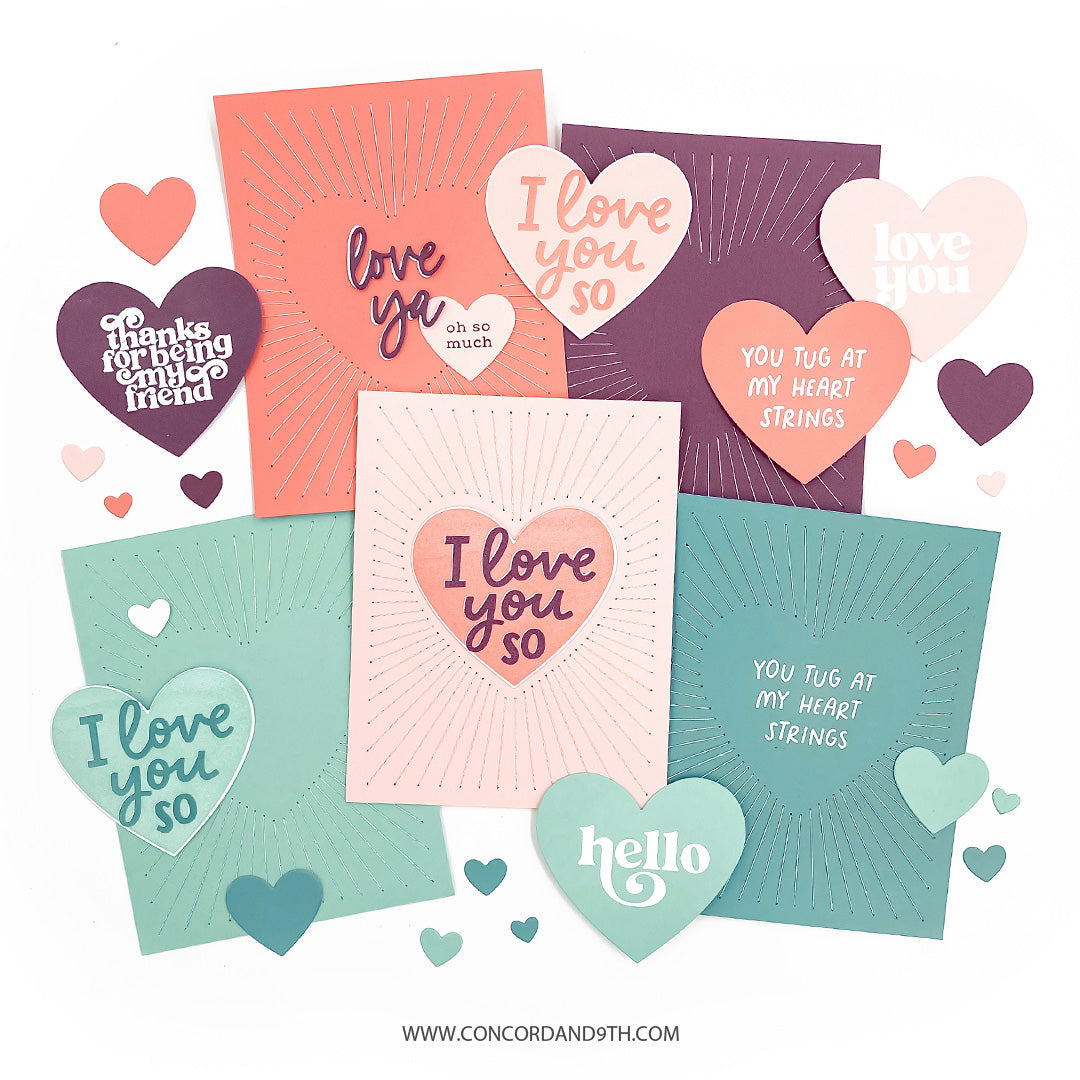 Radiant Heart Stamp Set