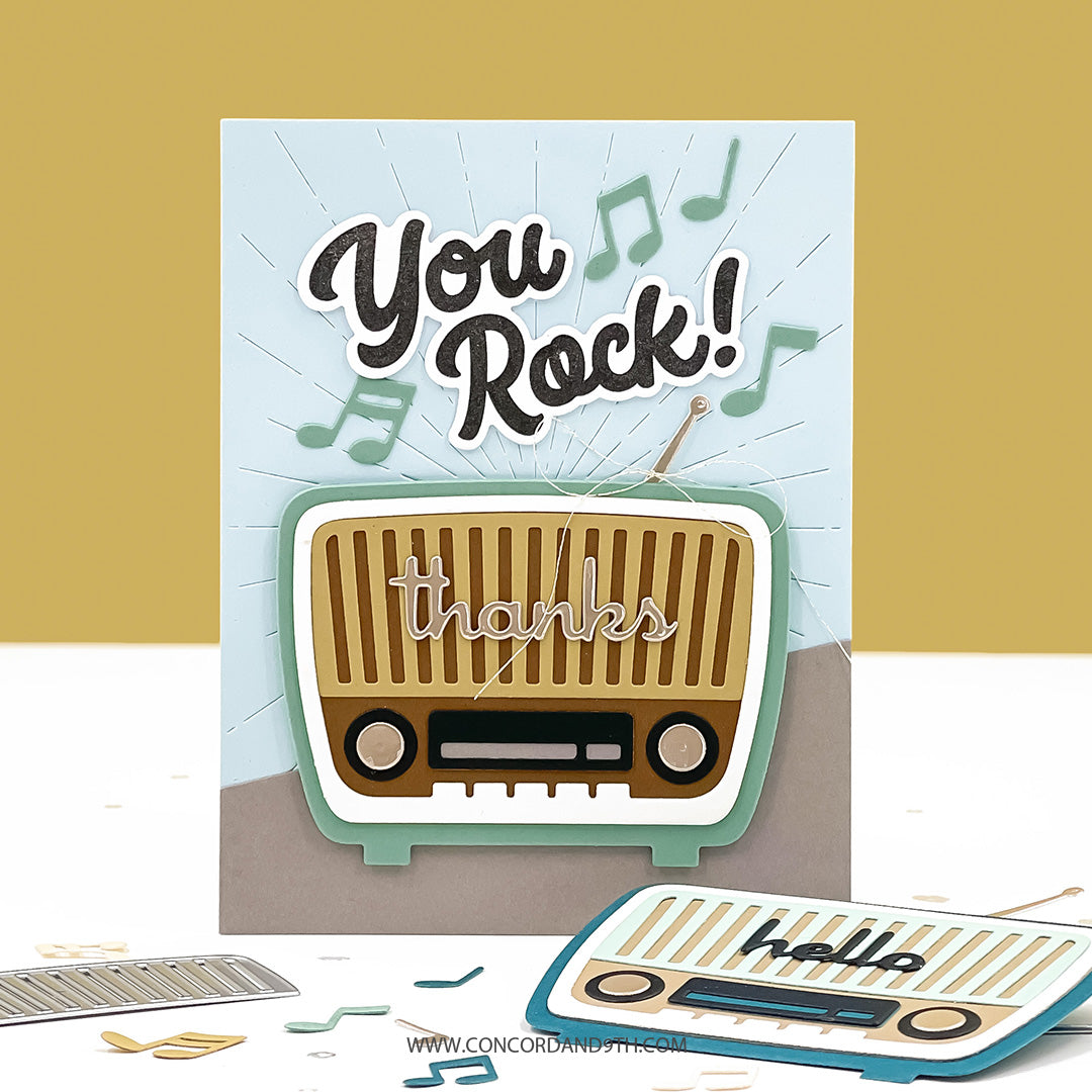Retro Radio Stamp Set