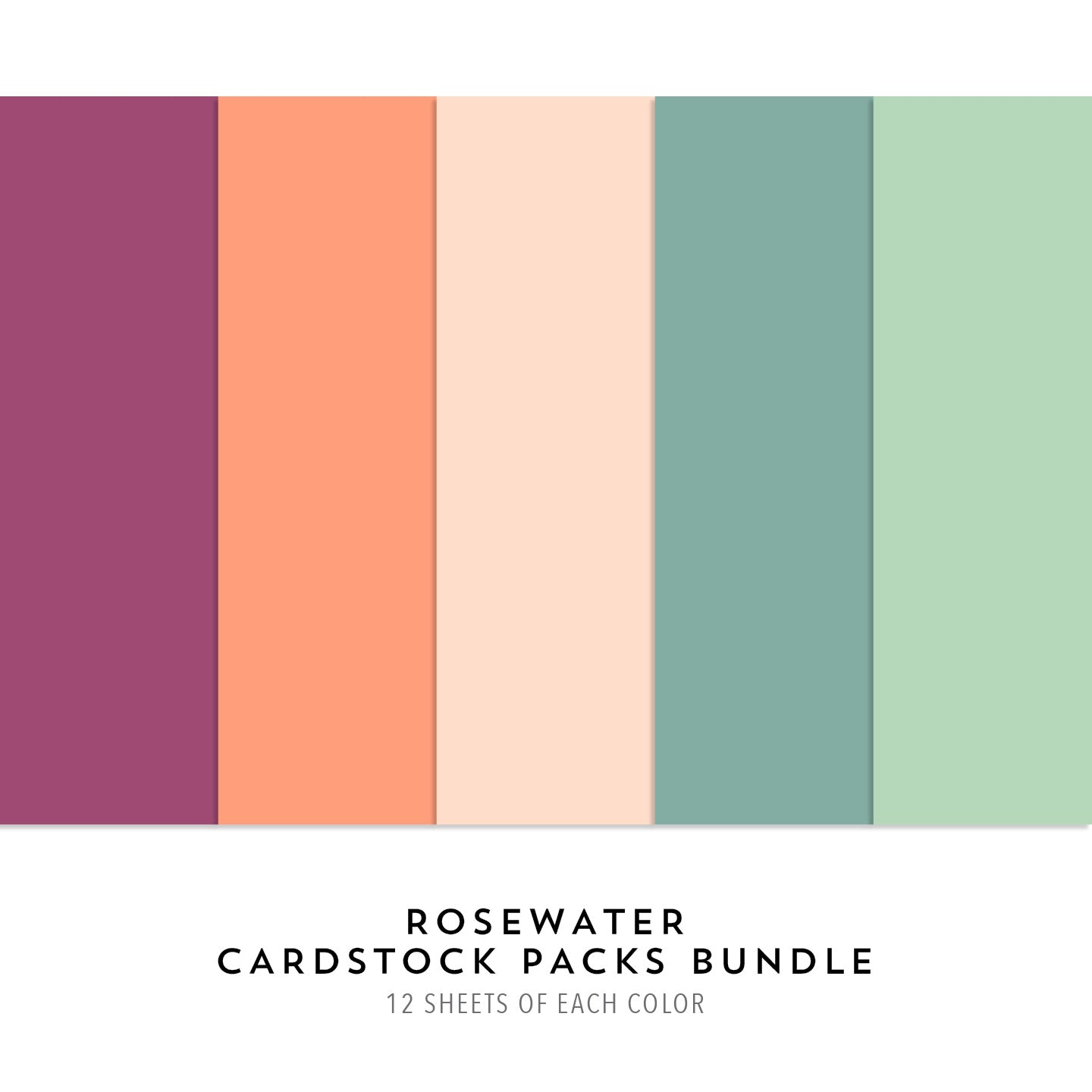 Rosewater Cardstock Packs Bundle