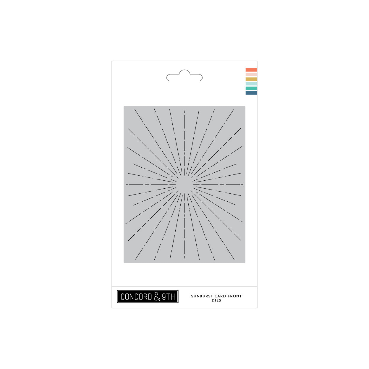 Sunburst Card Front Die