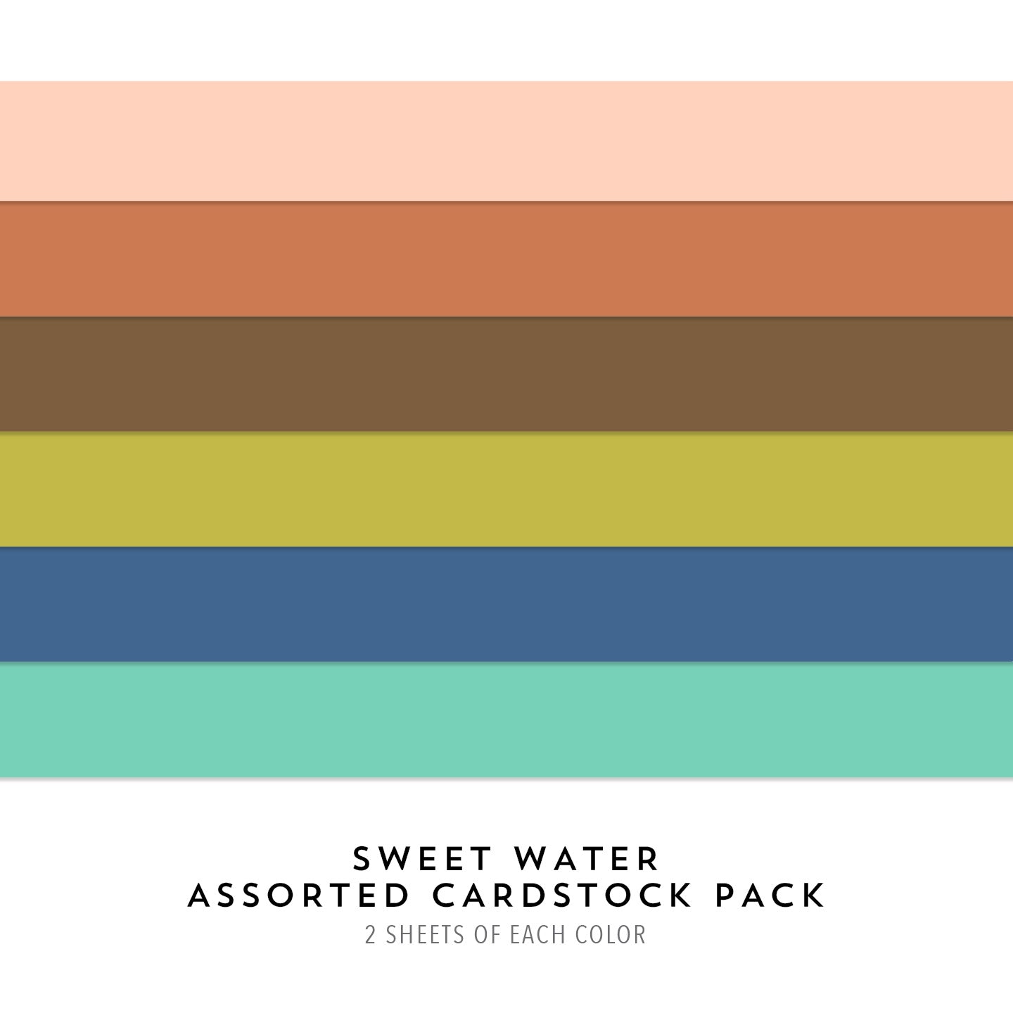Sweet Water Assorted Cardstock Pack