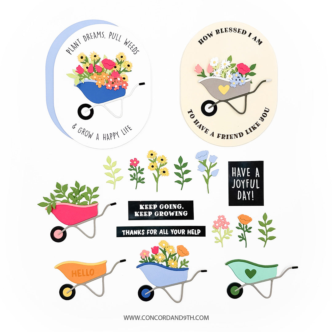 Wheelbarrow Wishes Stamp Set