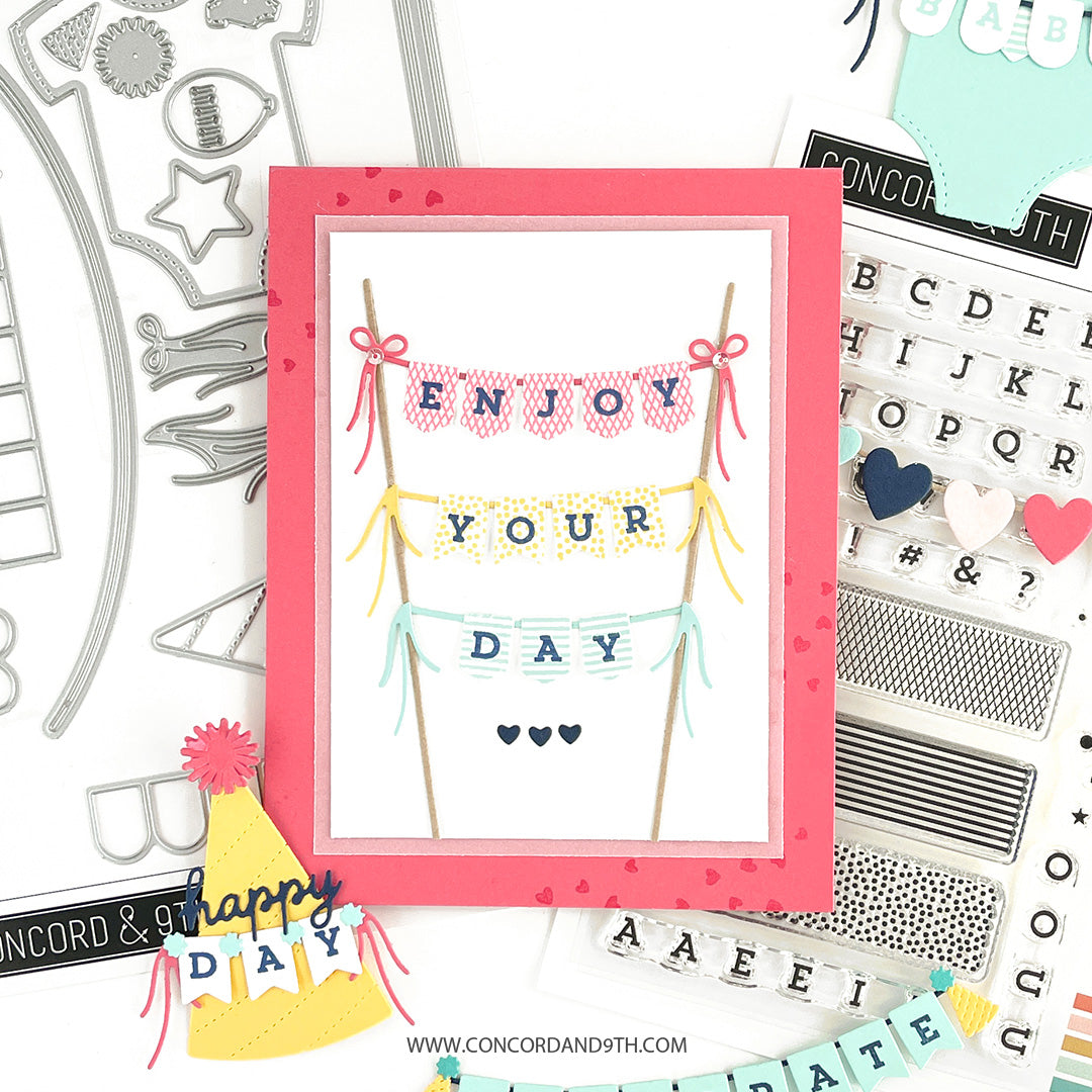 Juego de sellos Bitty Banners 