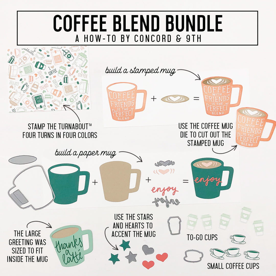 Juego de sellos Coffee Blend Turnabout™