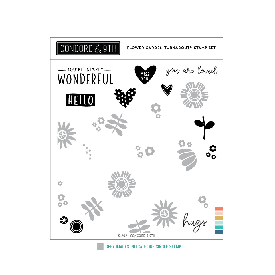 Flower Garden Turnabout™ Stamp Set
