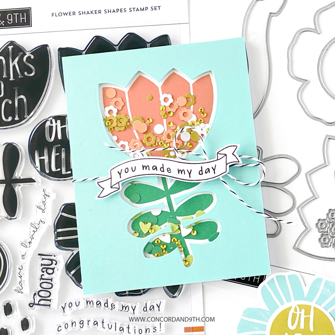 Juego de sellos con formas de flores para hacer cocteleras