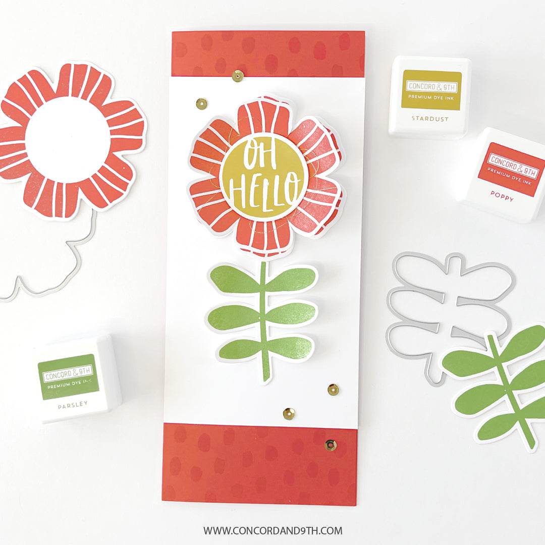 Juego de sellos con formas de flores para hacer cocteleras