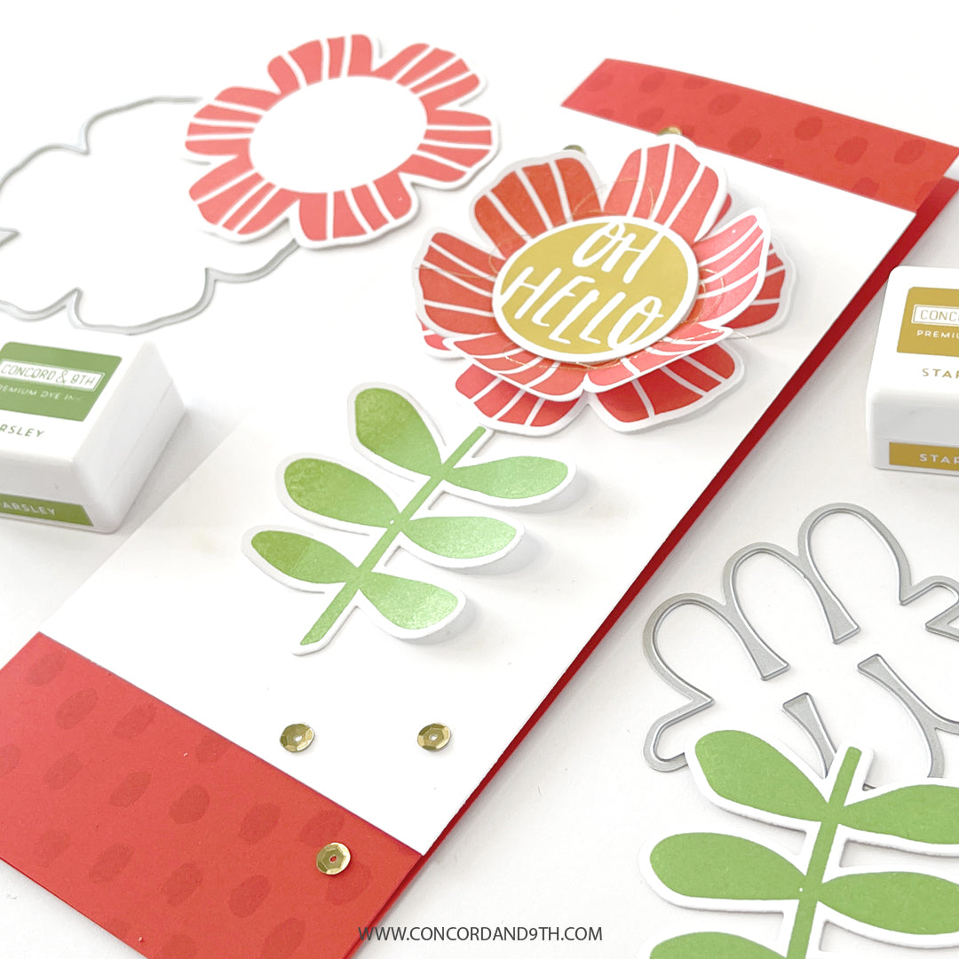 Juego de sellos con formas de flores para hacer cocteleras