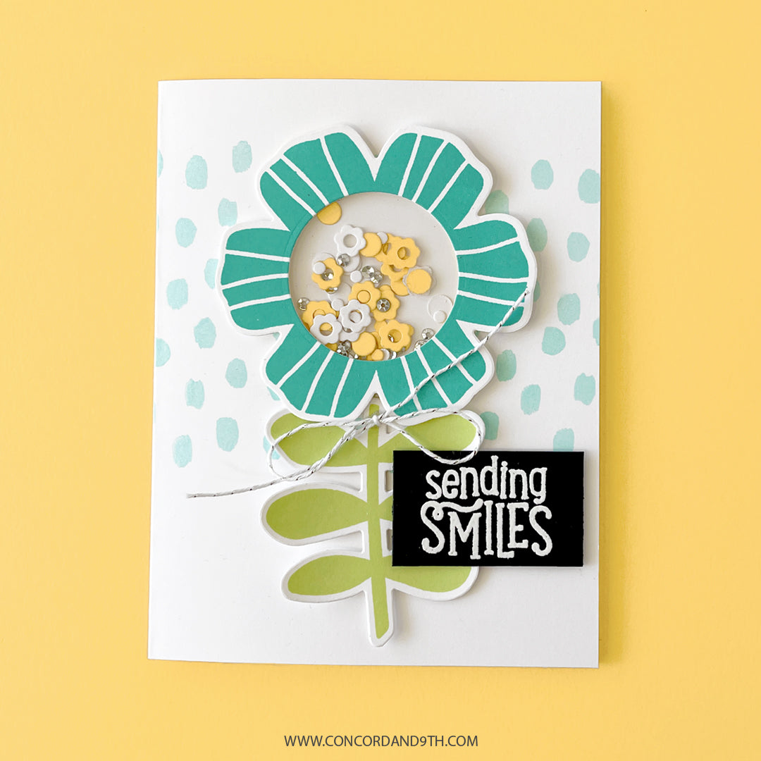 Juego de sellos con formas de flores para hacer cocteleras