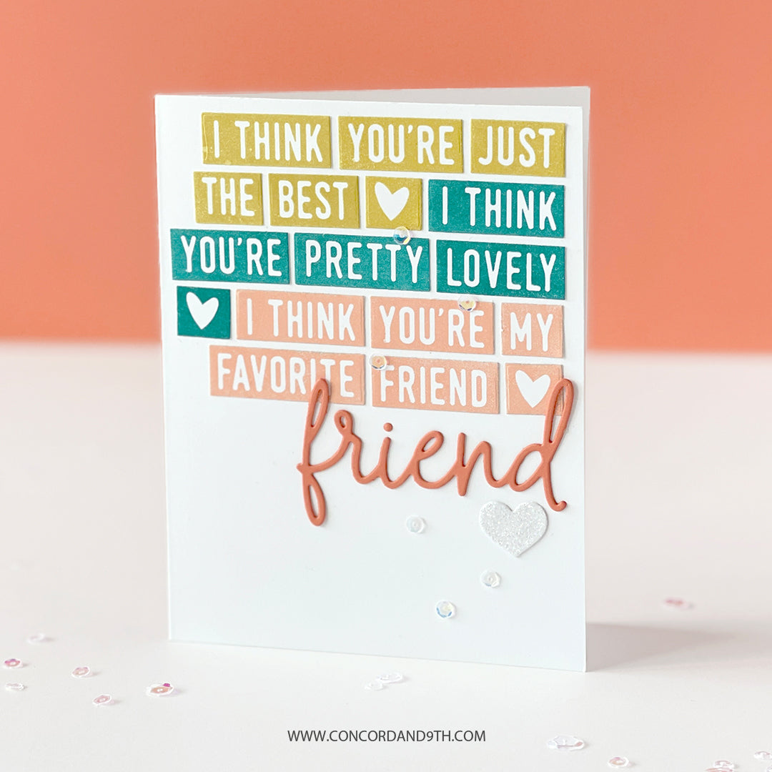 Mix & Match Everyday Sentiments Die