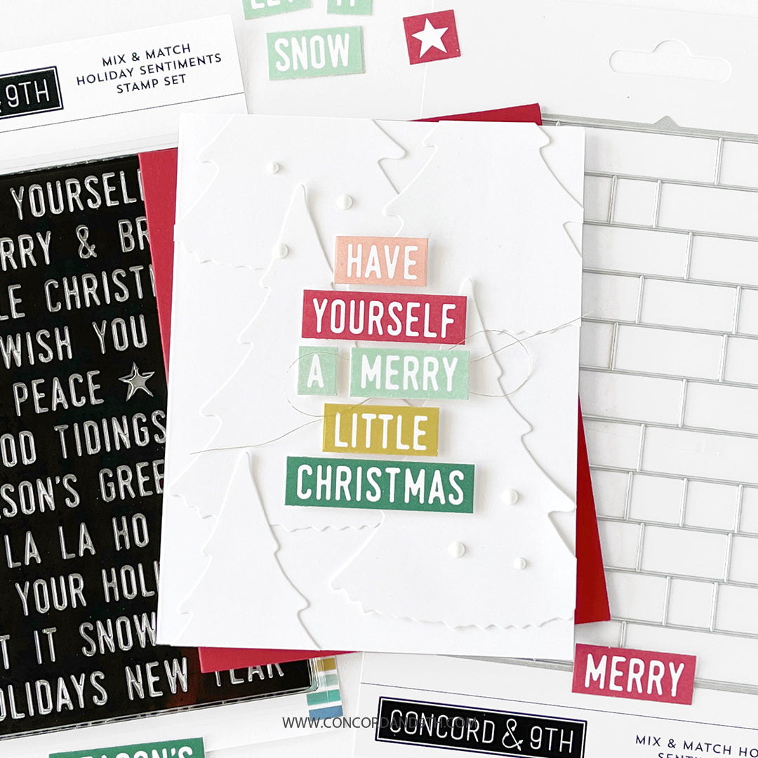 Mix & Match Holiday Sentiments Stamp Set