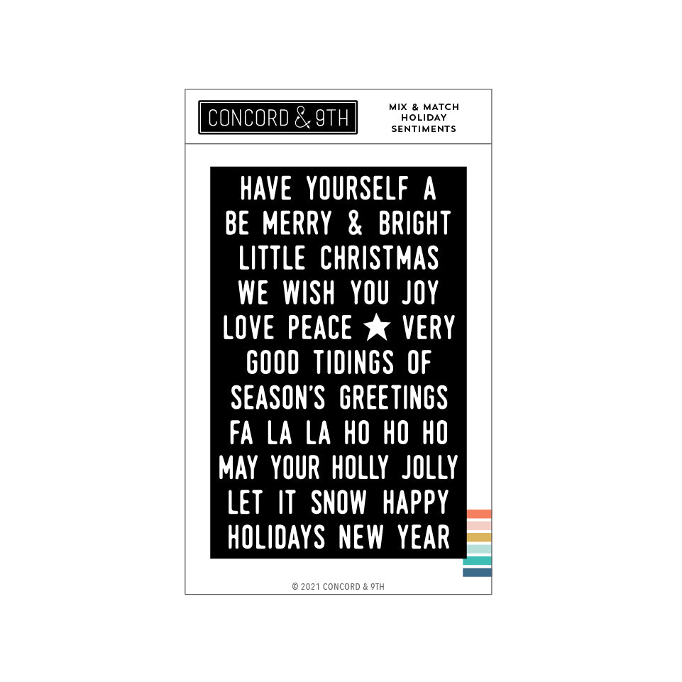 Mix & Match Holiday Sentiments Stamp Set