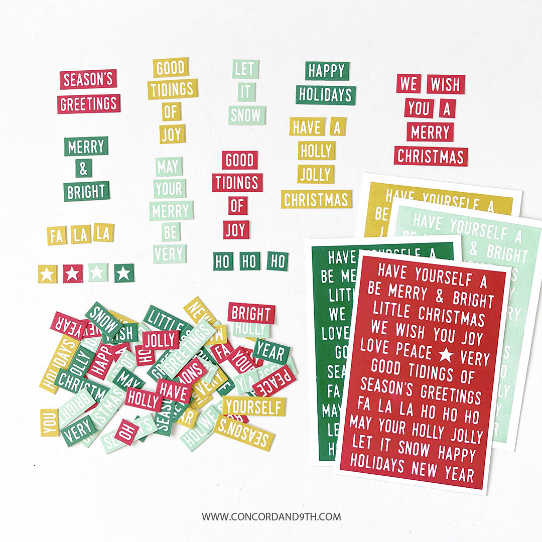 Mix & Match Holiday Sentiments Stamp Set