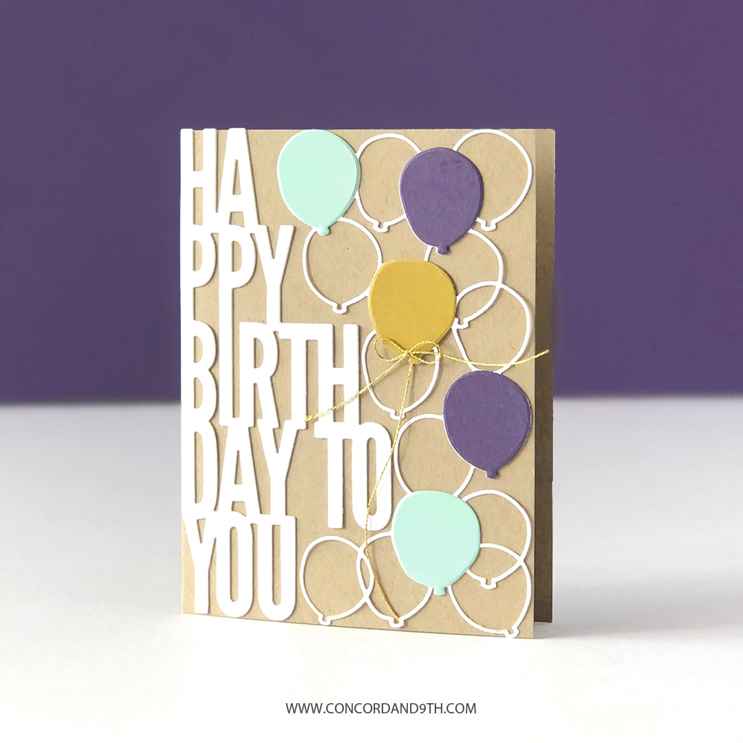 Troqueles de emparejamientos perfectos para cumpleaños