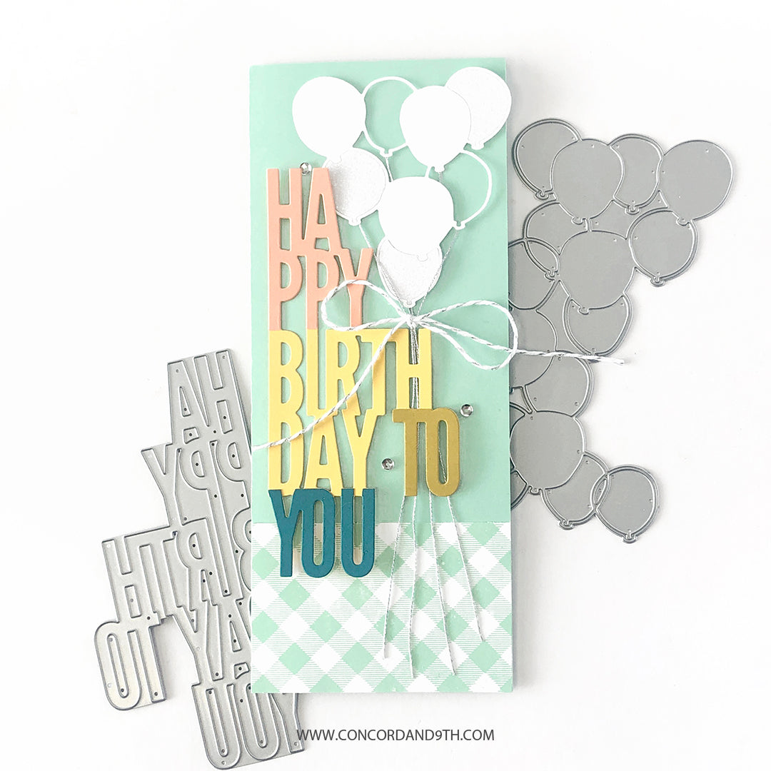 Troqueles de emparejamientos perfectos para cumpleaños